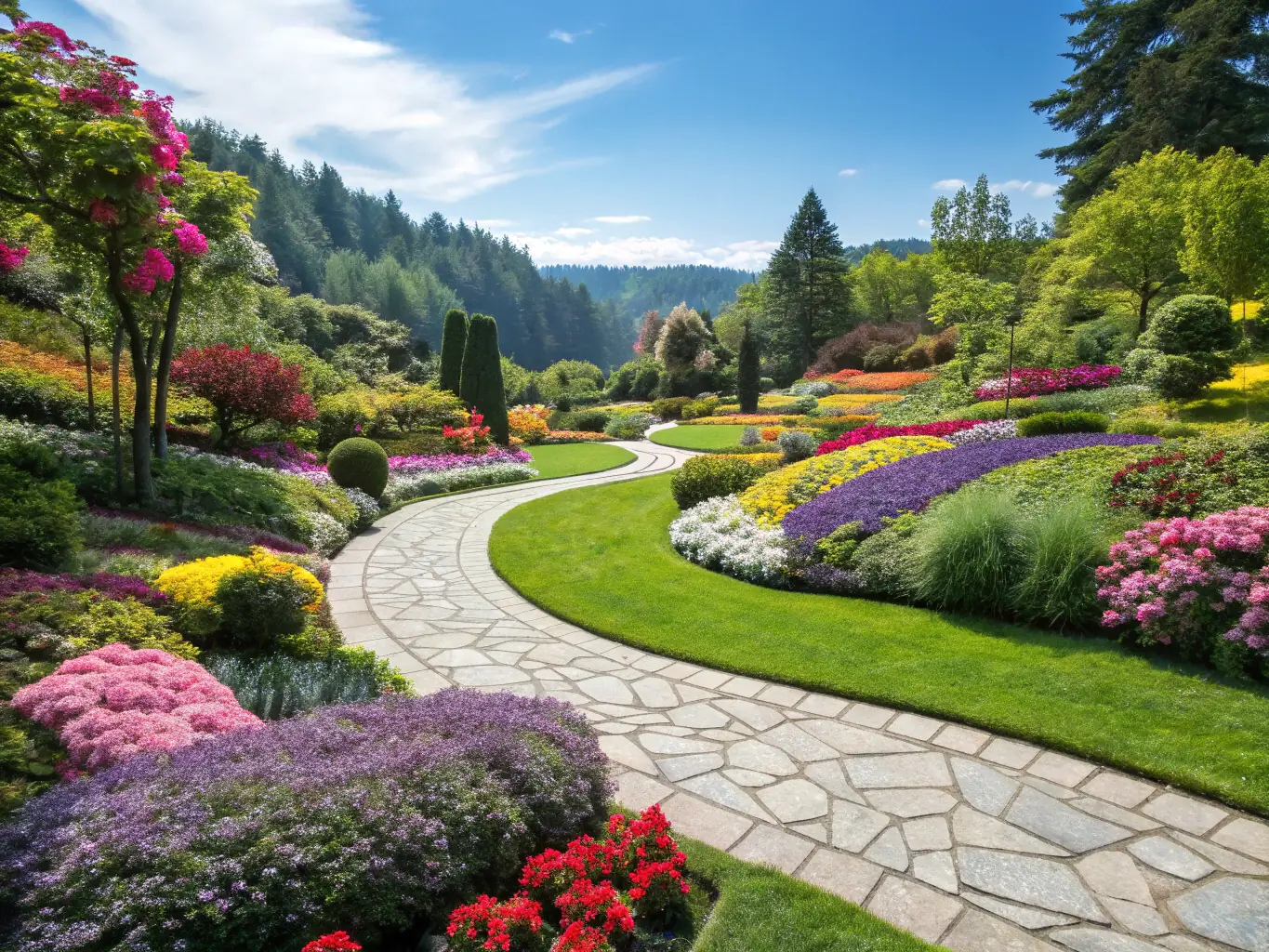 A vibrant outdoor scene of a historical garden, with people sketching and painting en plein air, capturing the beauty and tranquility of the landscape.