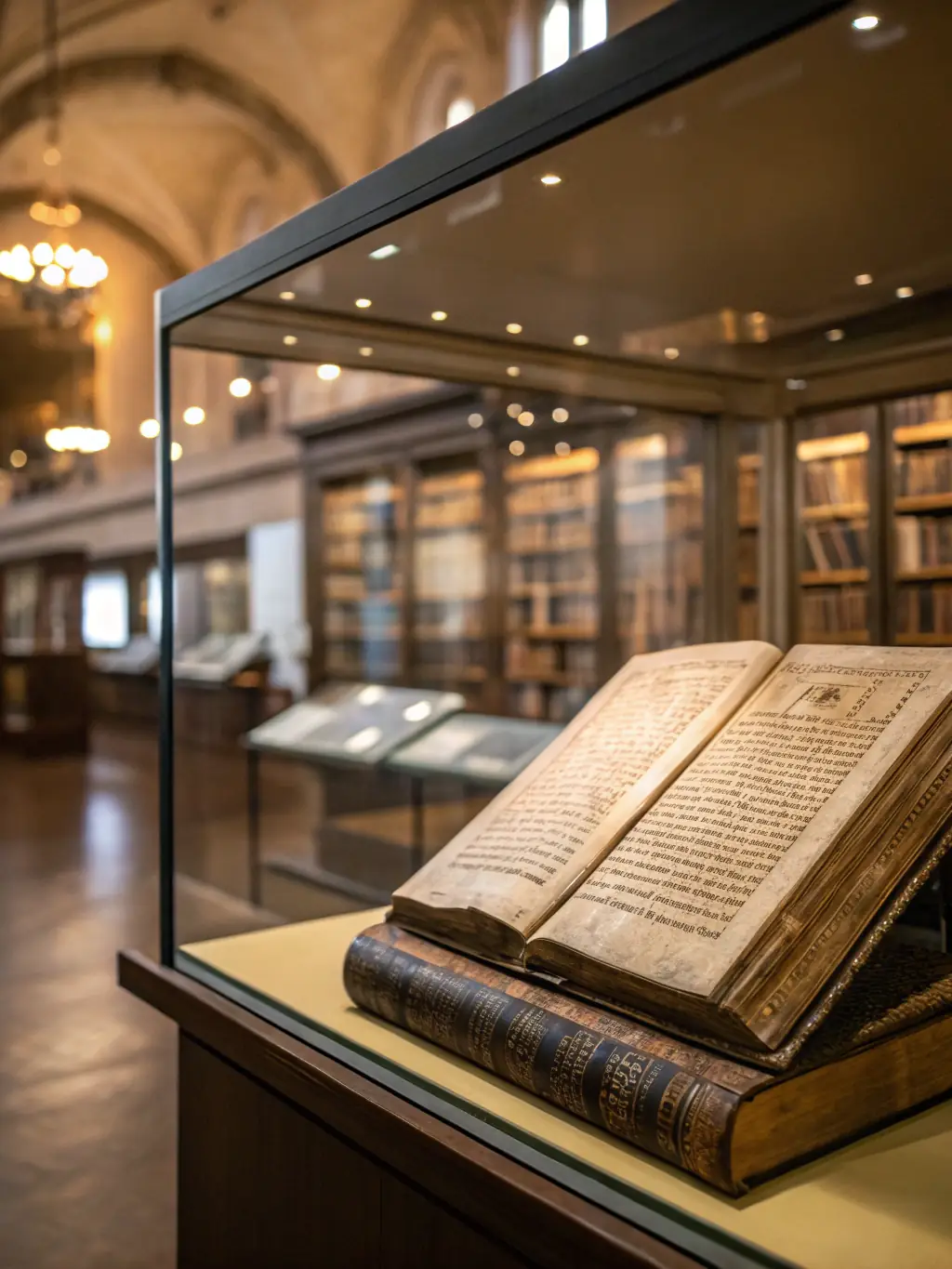A photograph of an exhibition showcasing historical artifacts and architectural models related to DH LA DEMEURE HISTORIQUE's preservation projects.
